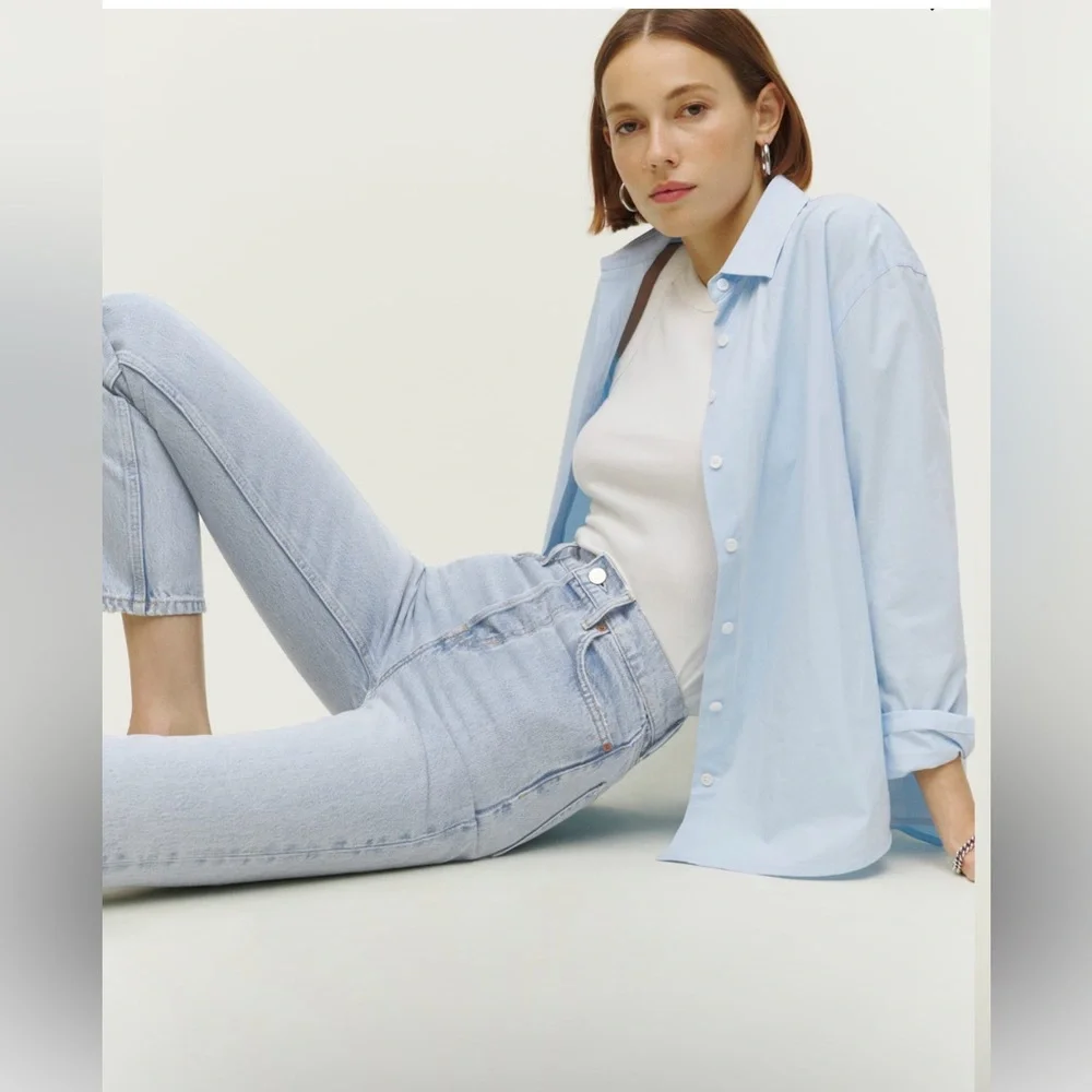 Cynthia High Rise Straight Jeans in the color “Tahoe” - Picture 3 of 7